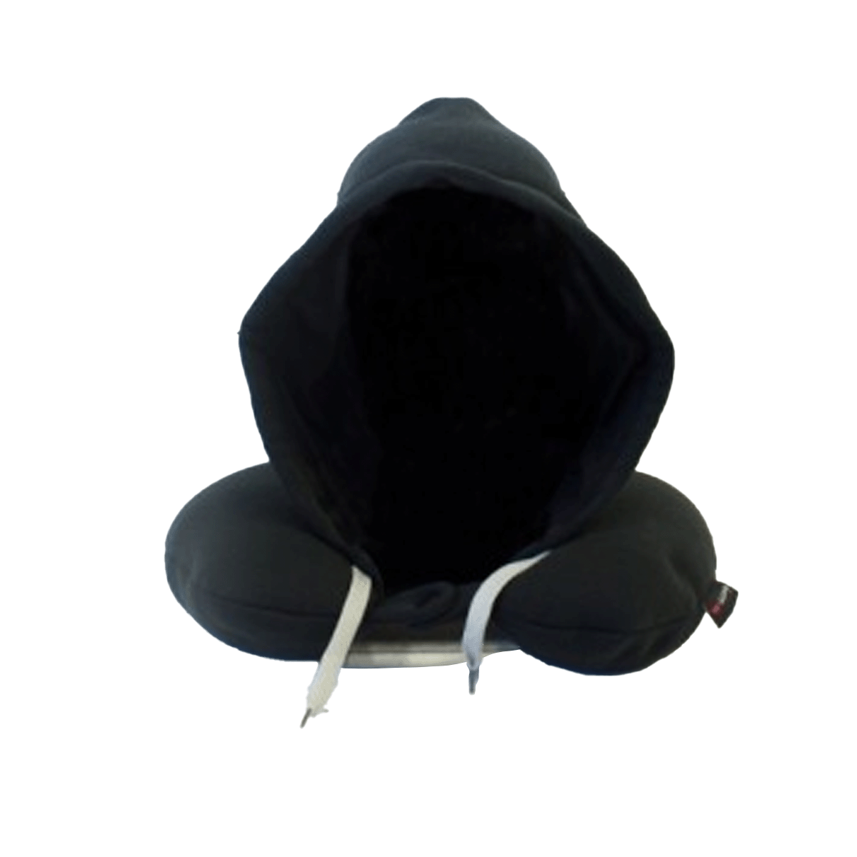 Black Neck Pillow with Hood
