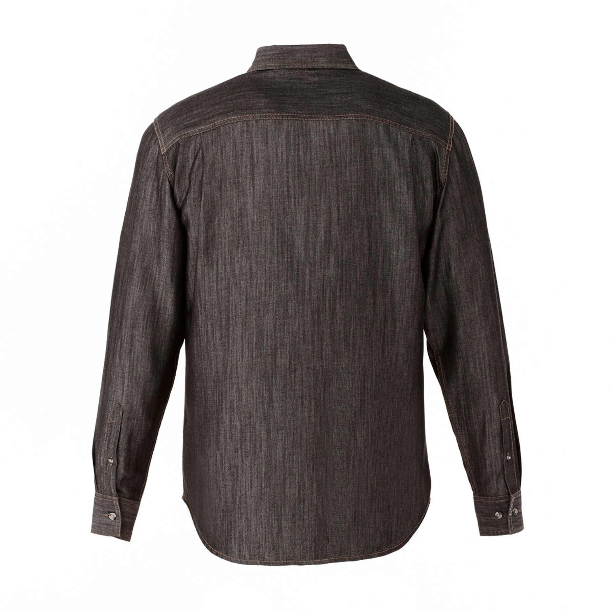 Black Denim Shirt Back