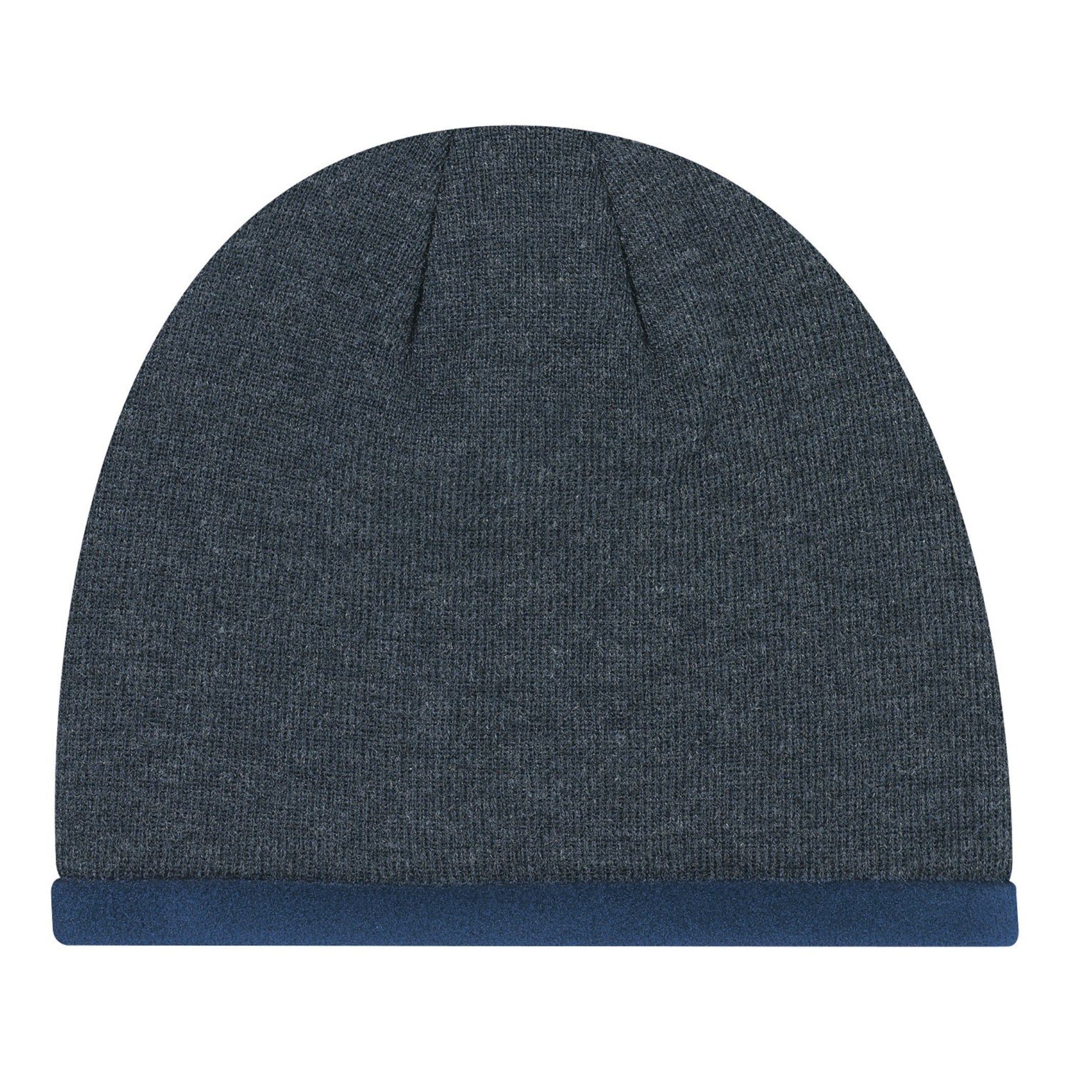 charcoal and navy beanie toque