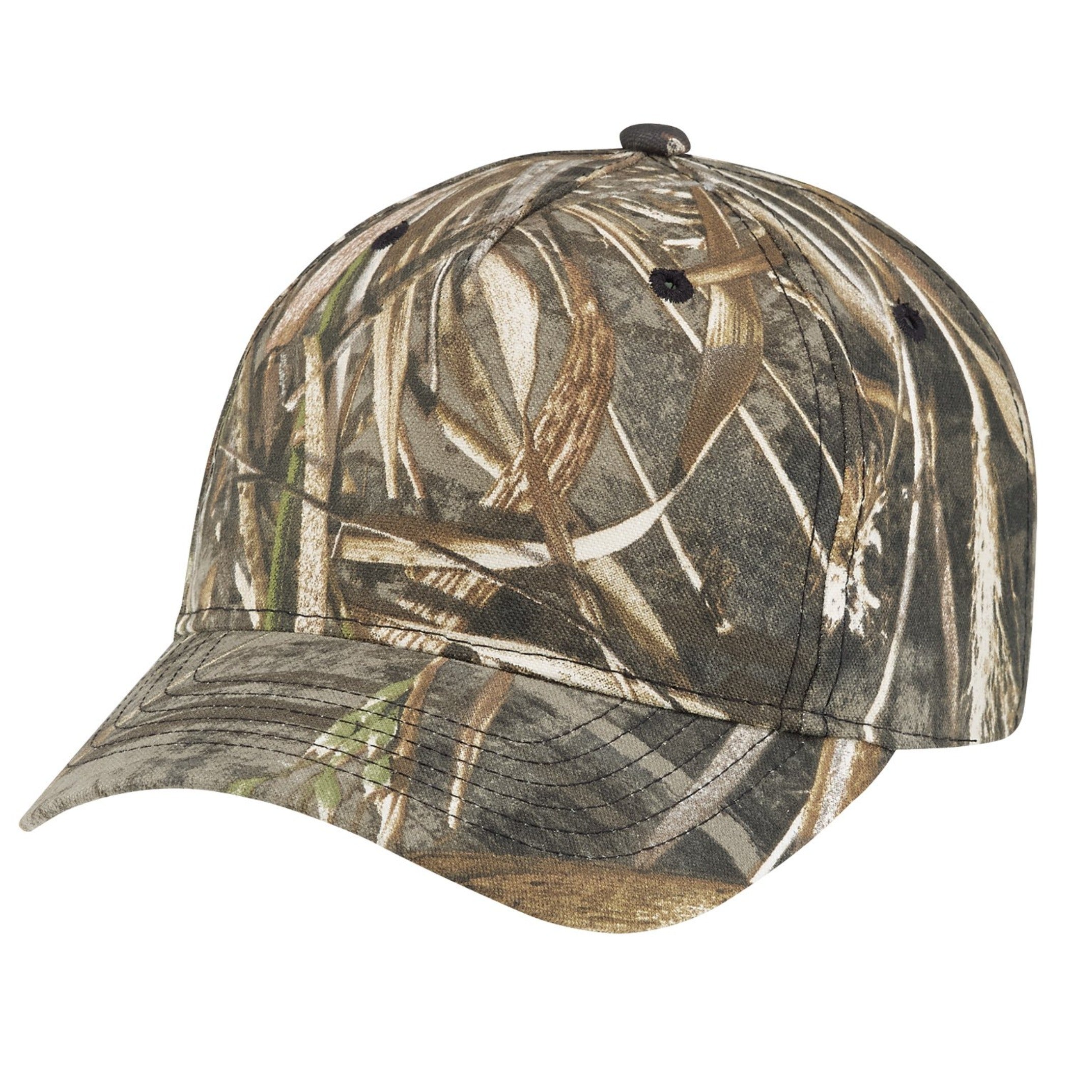 Brushed Polycotton Camo Cap