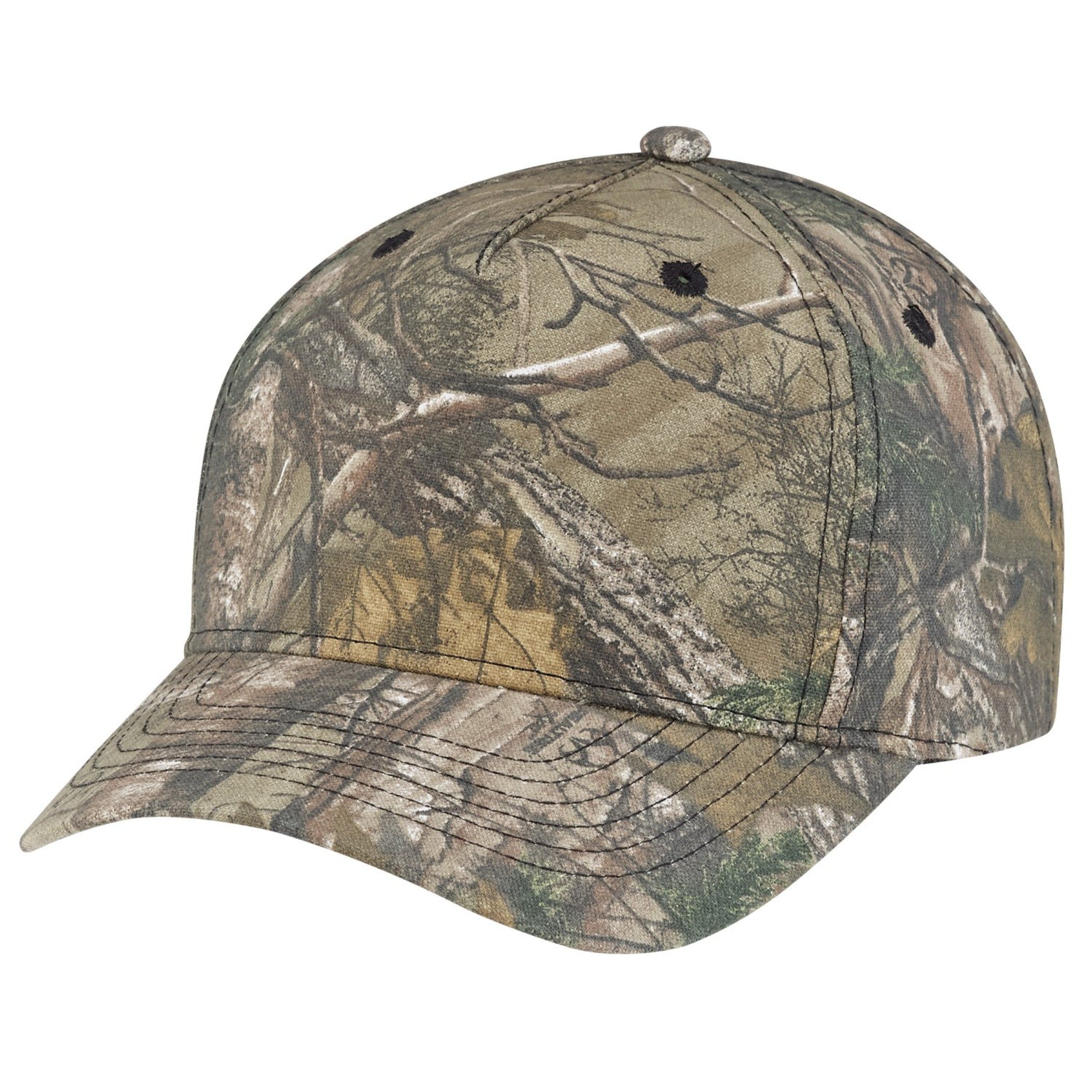Brushed Polycotton Camo Cap