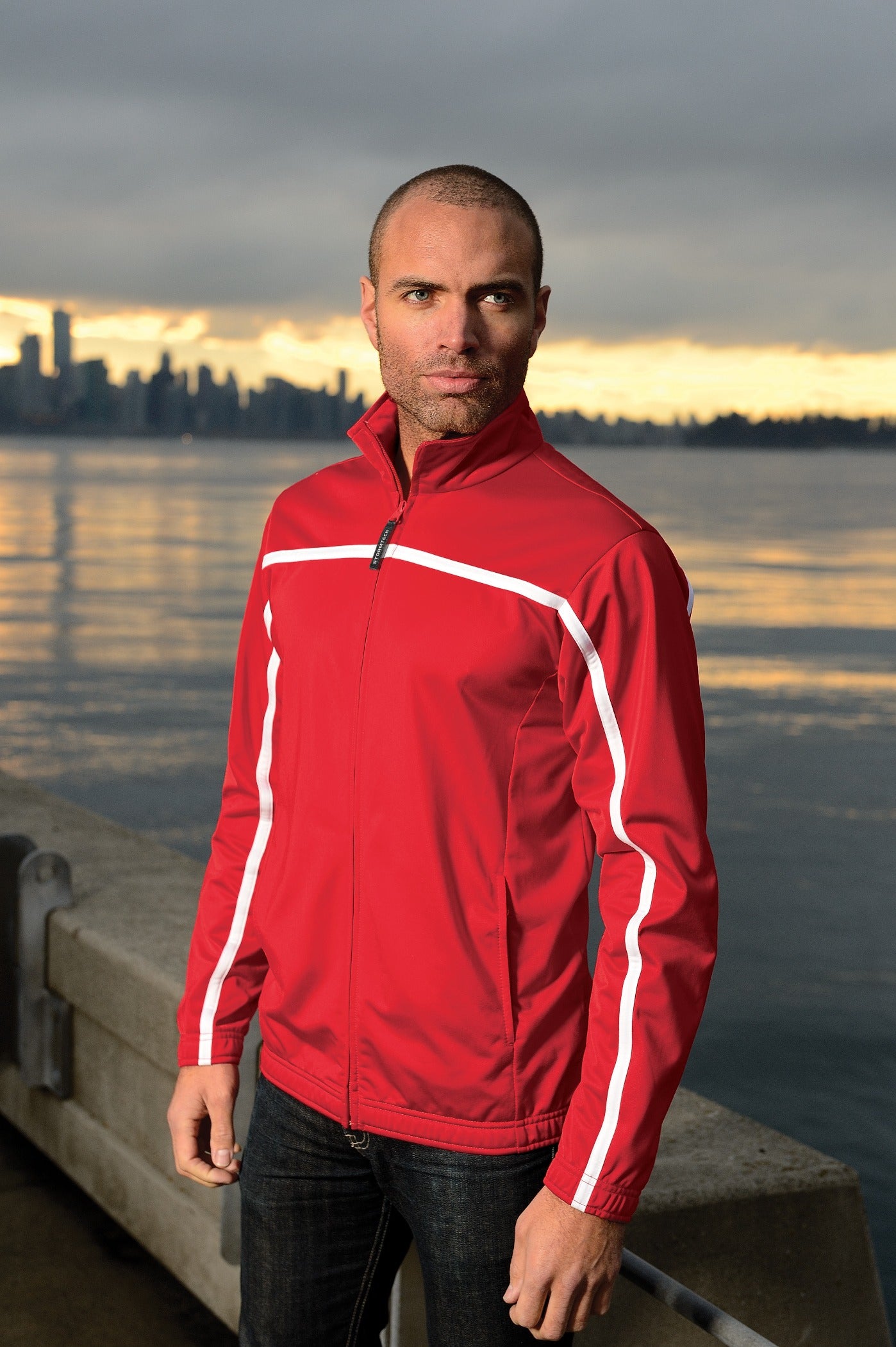 Red White Track Jacket