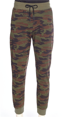 Camo Pattern Pants Front View