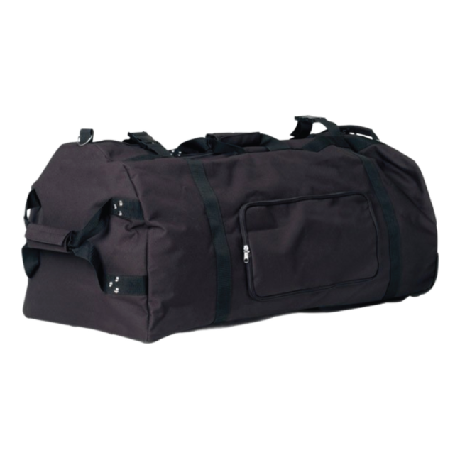 Solid Black Wheeled Bag 