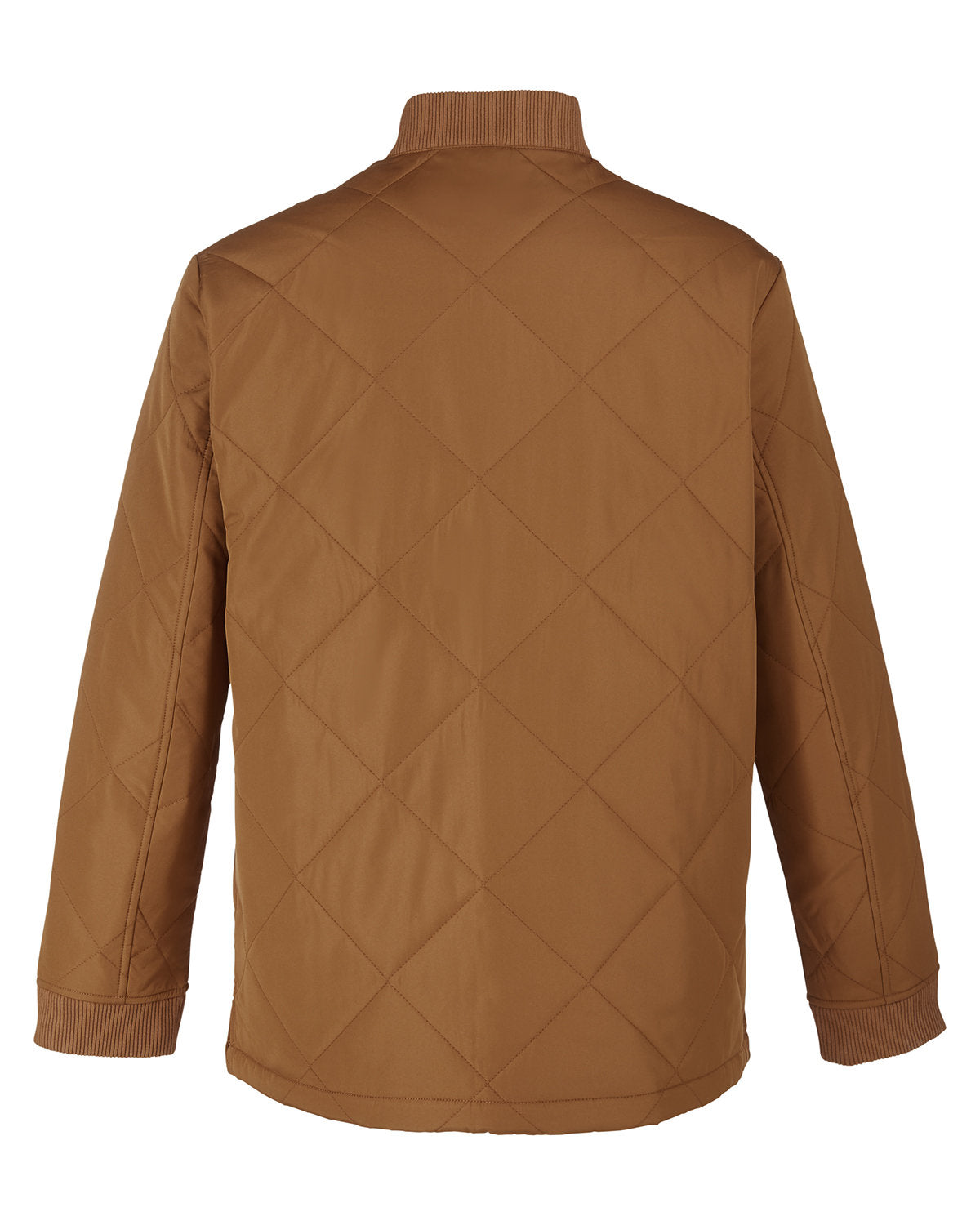 Back view Brown Quilted Look Jacket