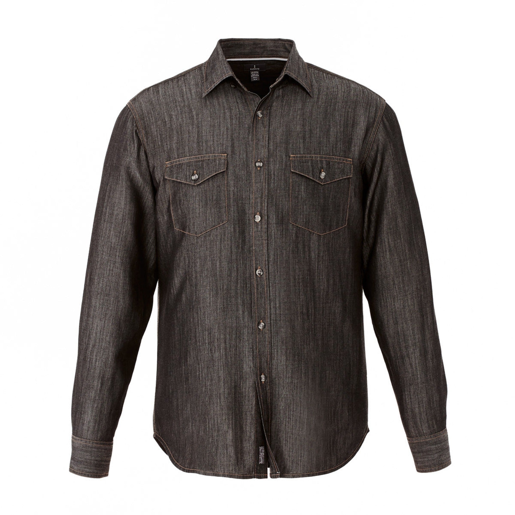 Black Denim Shirt Front