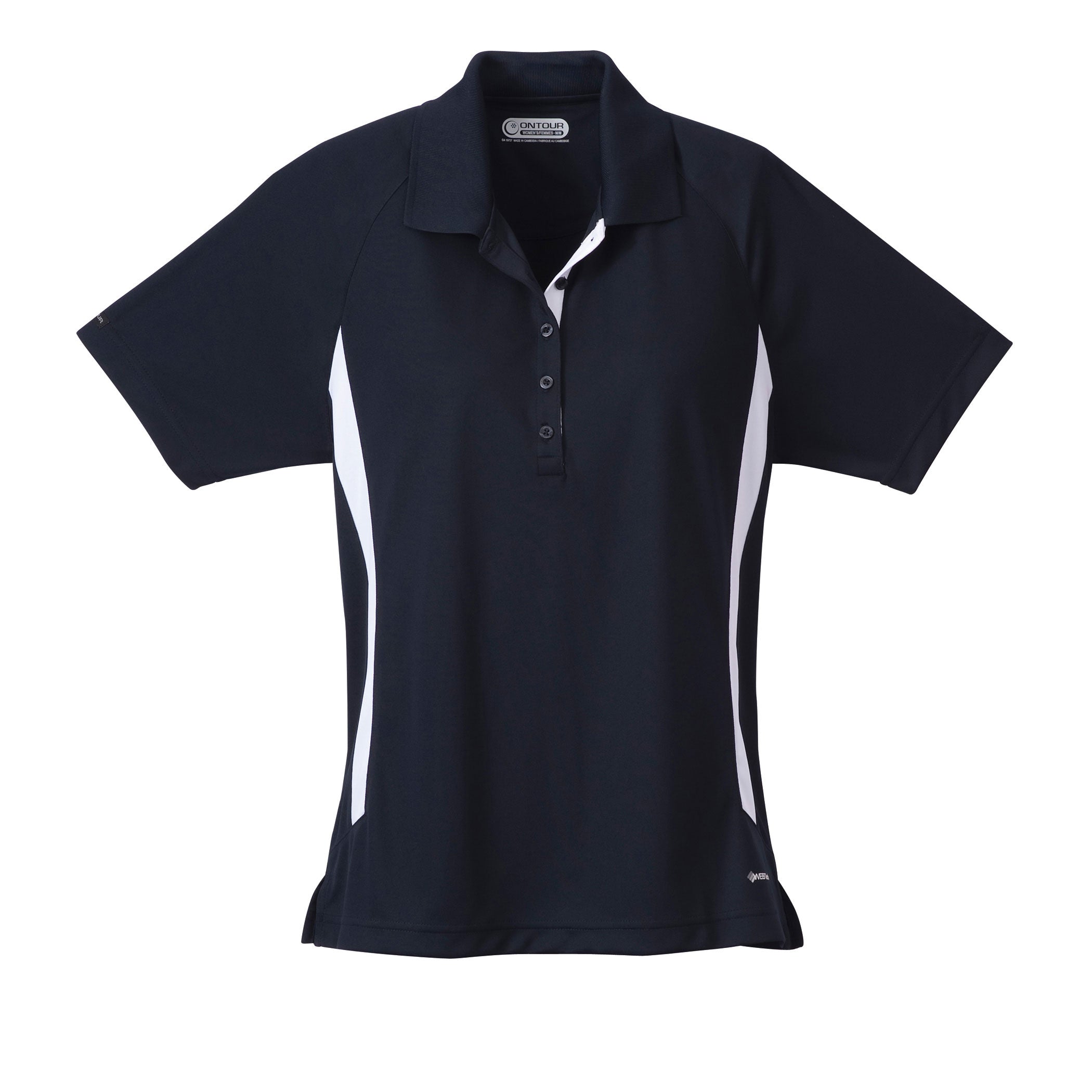 Ladies Navy/White Polo