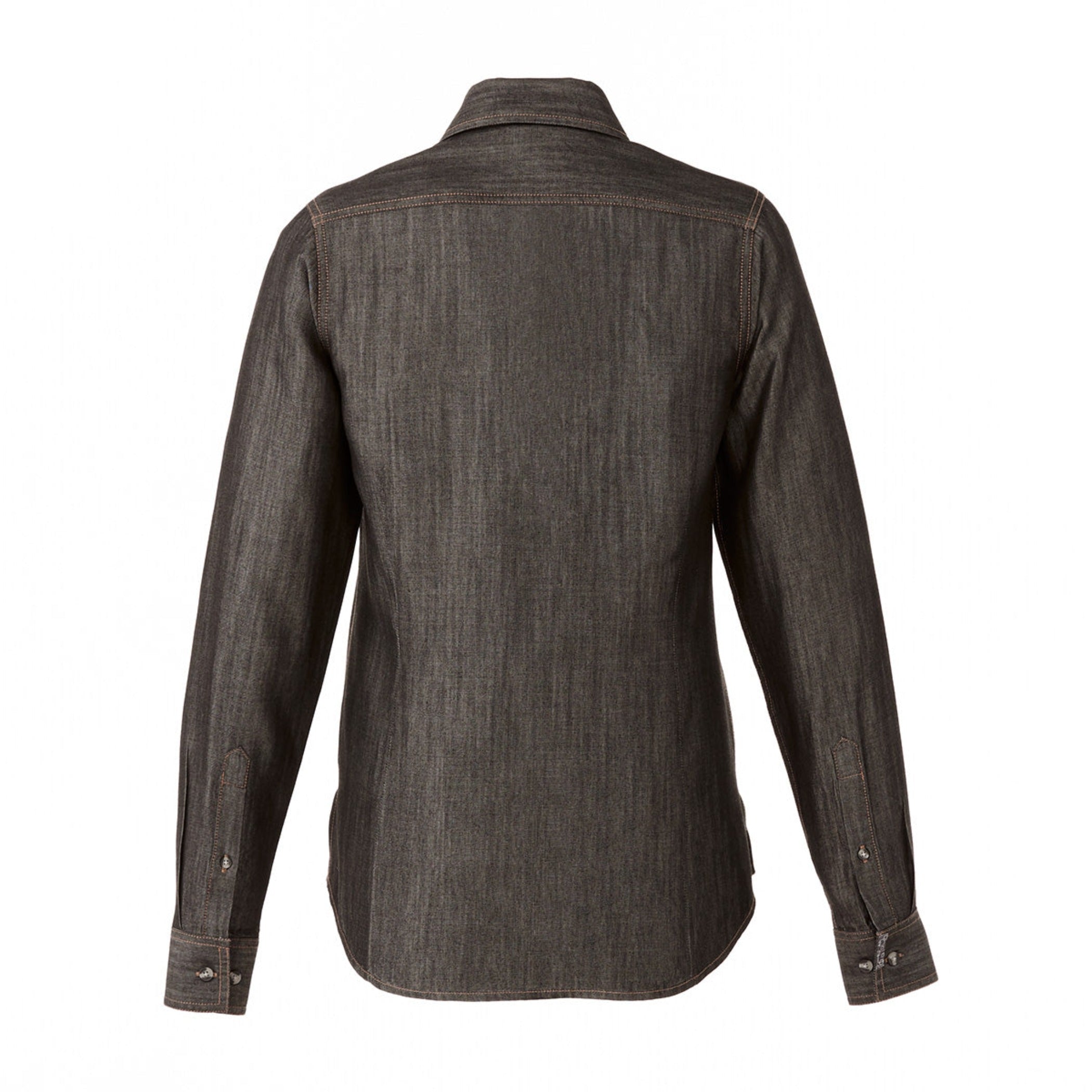 Black Denim Shirt Back