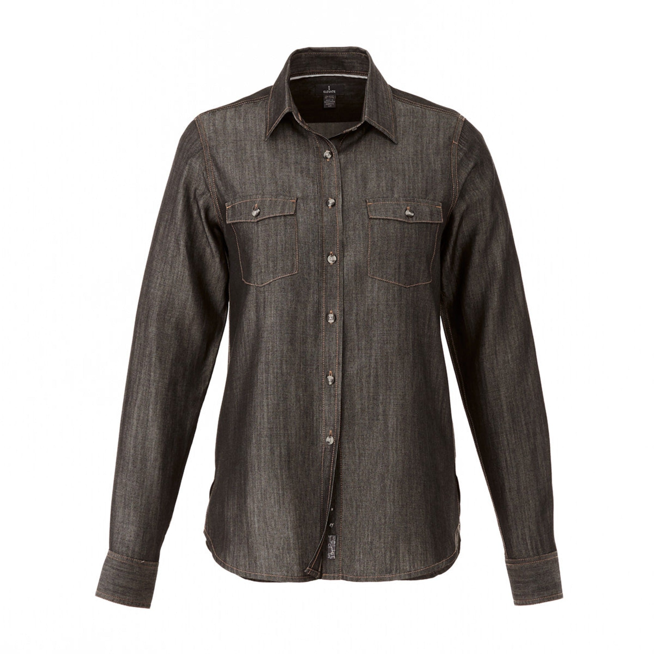 Black Denim Shirt Front