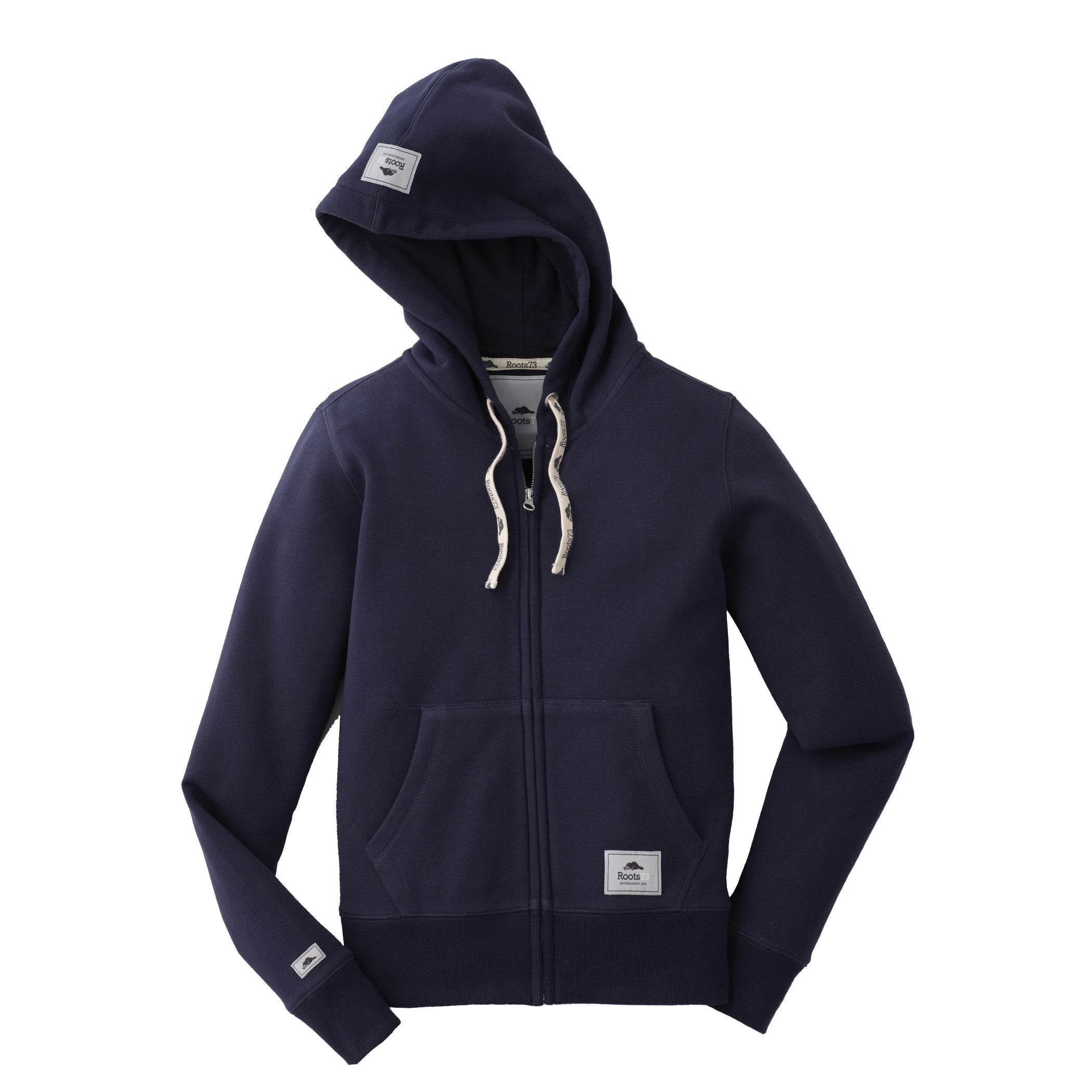 Ladies Navy Zip Hoodie