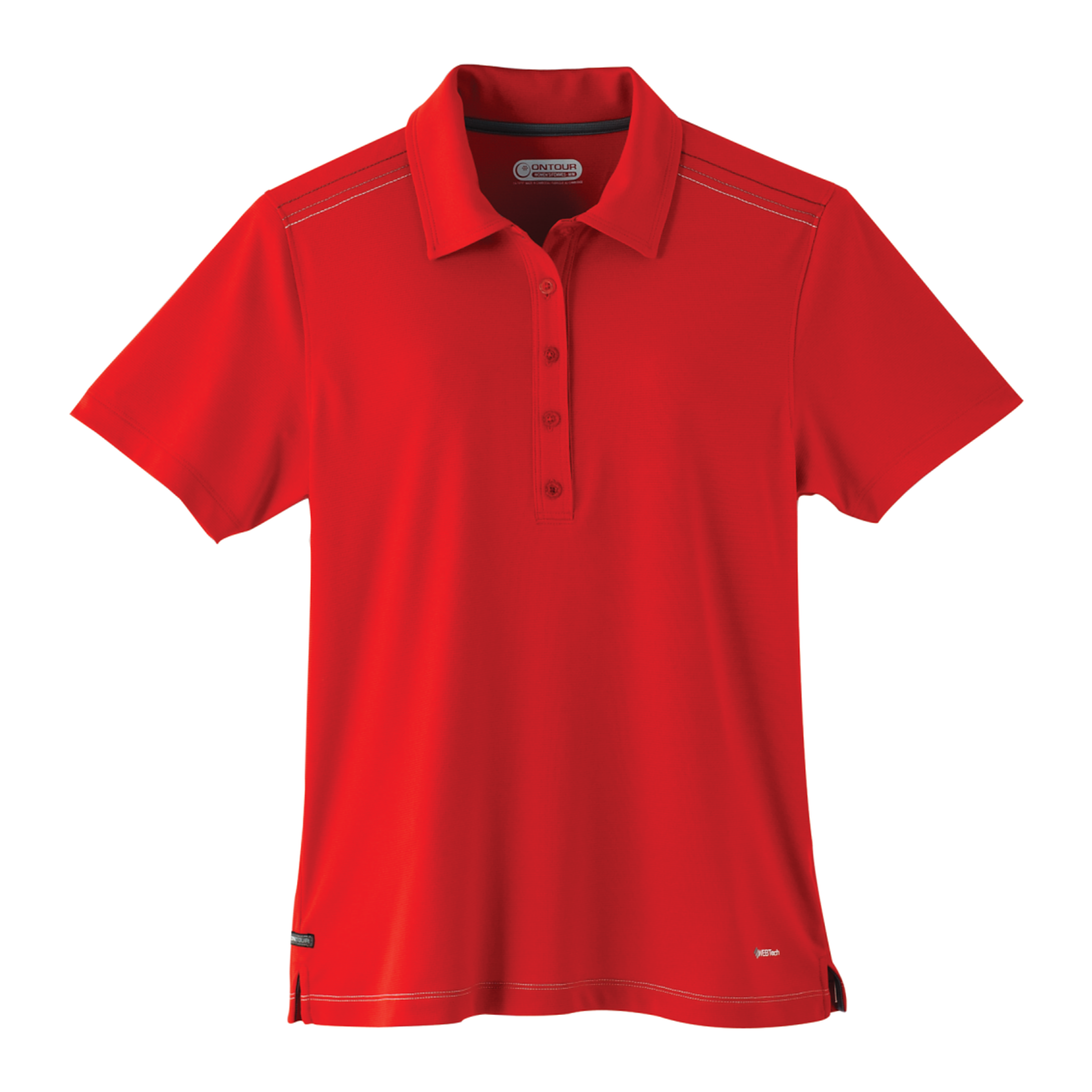 Red Ladies Golf Polo