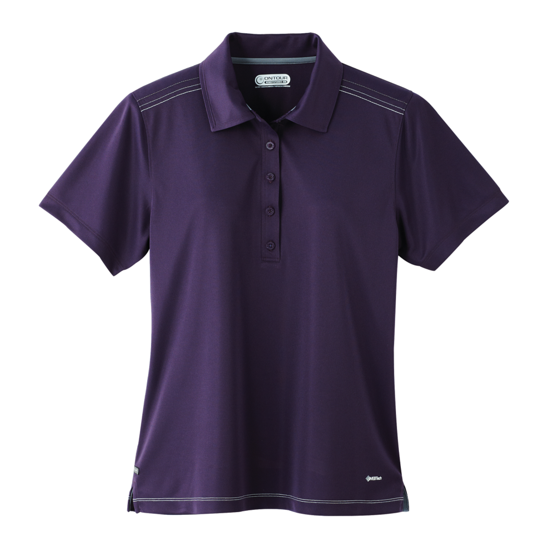 Purple Ladies Golf Polo